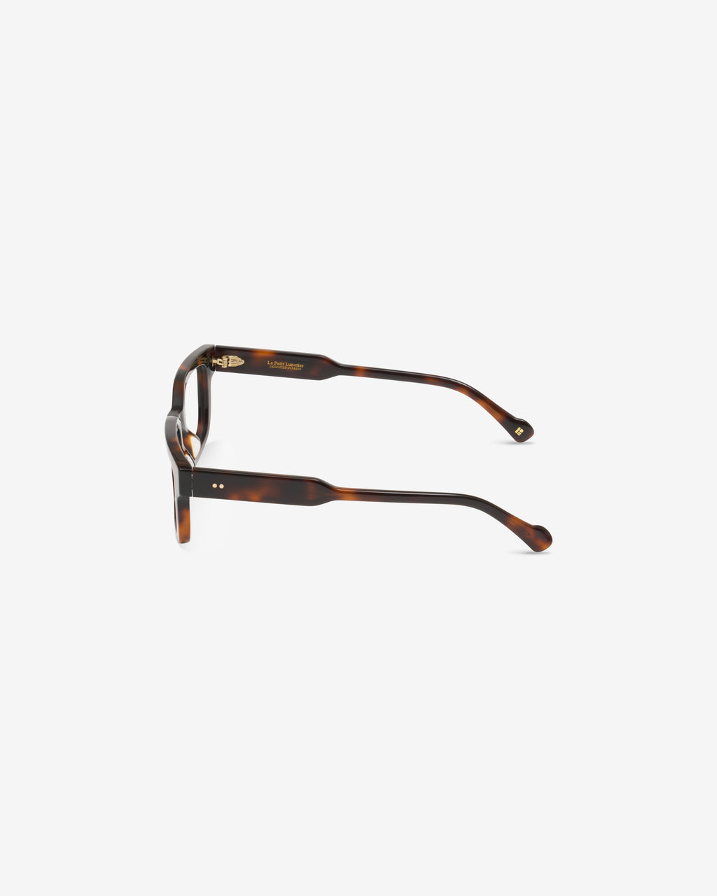 Lunettes de vue Ezra Ecaille — monture rectangulaire acétate, vue de profil