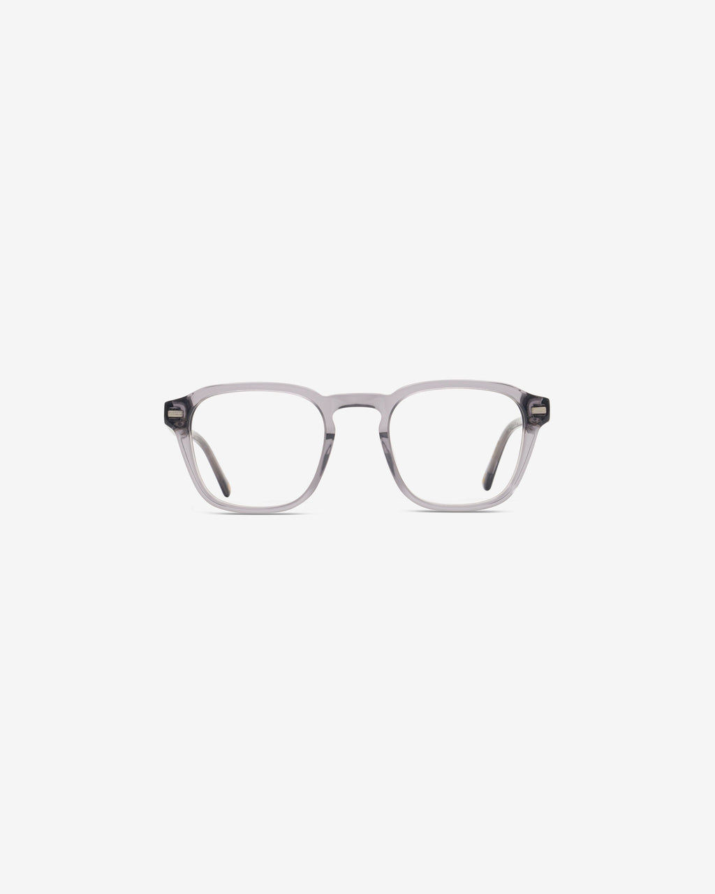 Lunettes de vue Lucifer.M Gris — monture carré acétate, vue de face