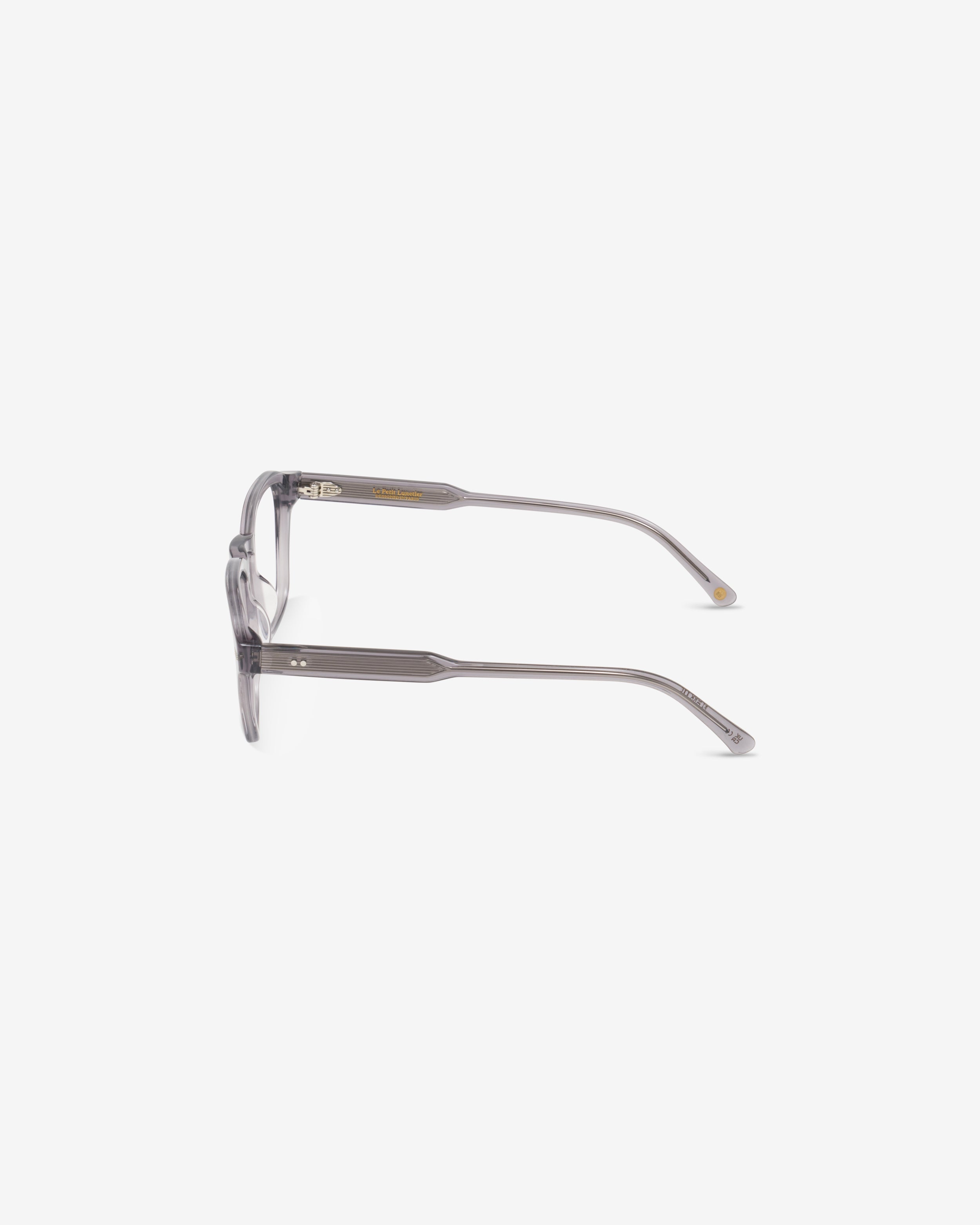 Lunettes de vue Lucifer.M Gris — monture carré acétate, vue de profil