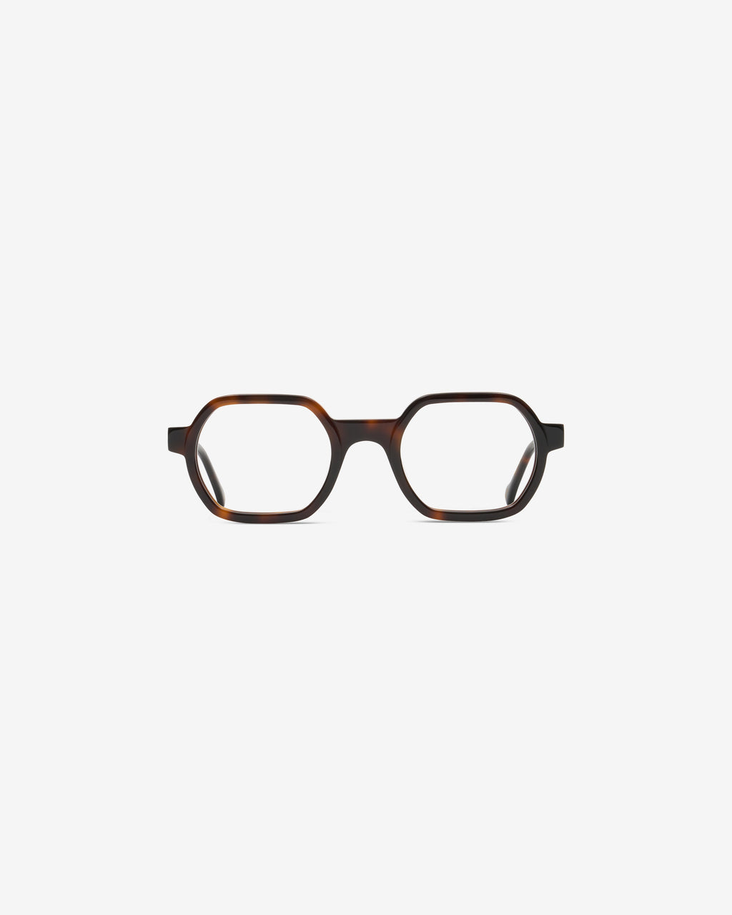 Lunettes de vue Tiago Ecaille — monture rectangulaire acétate, vue de face