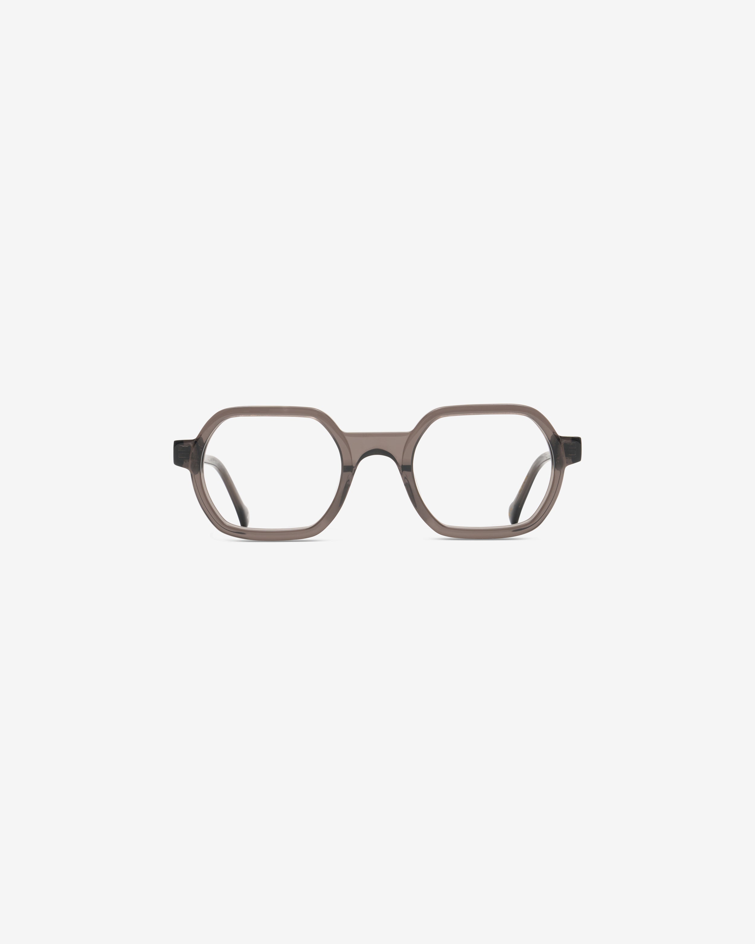 Lunettes de vue Tiago Gris — monture pantos acétate, vue de face