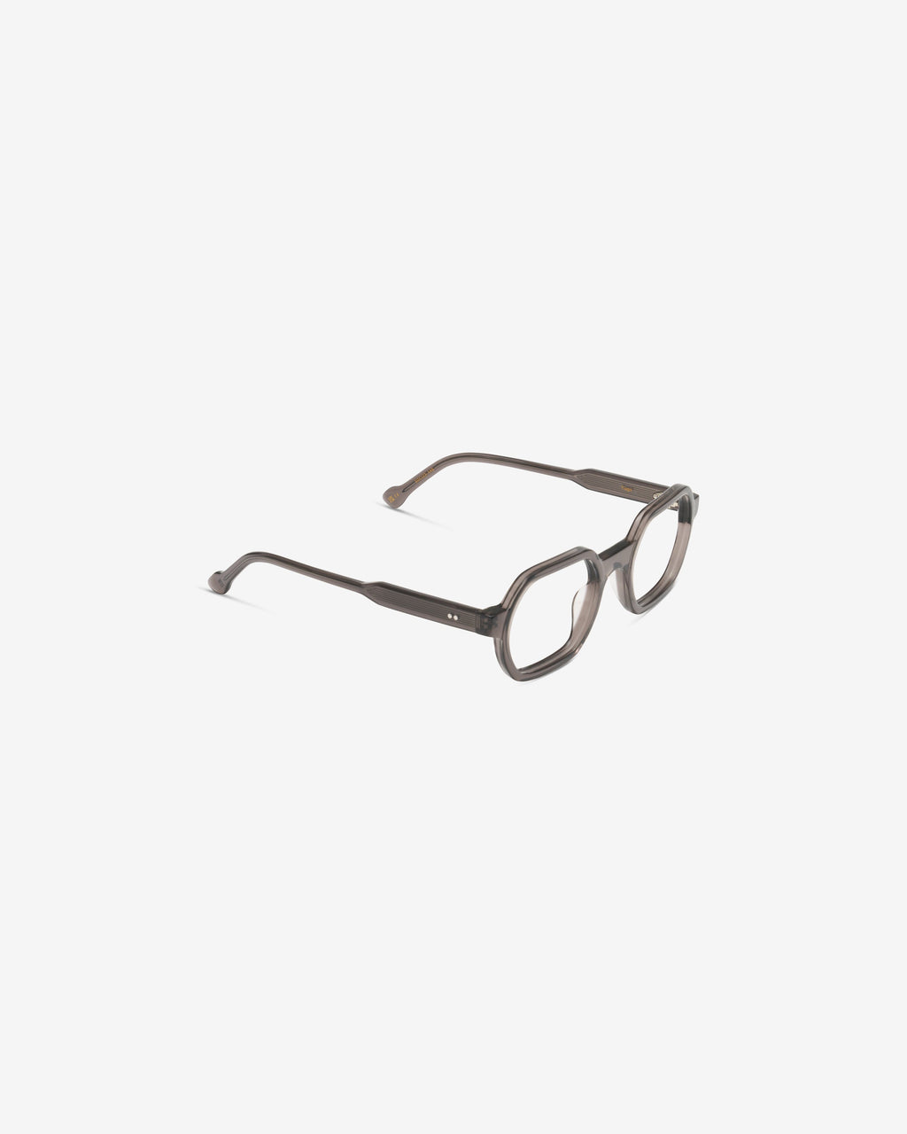 Lunettes de vue Tiago Gris — monture pantos acétate, vue de trois-quarts