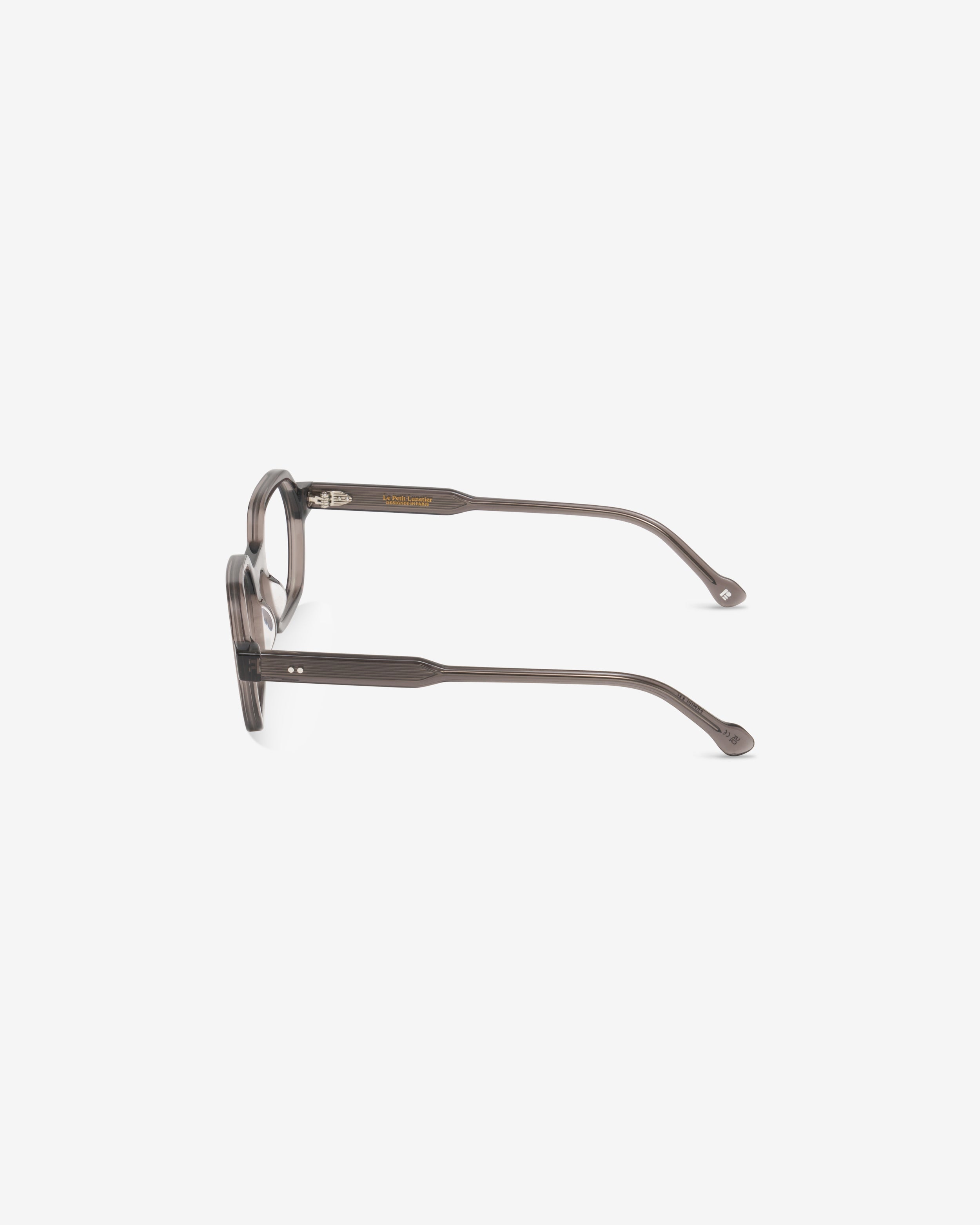 Lunettes de vue Tiago Gris — monture pantos acétate, vue de profil