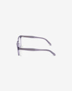 Anteojos Jay Grey: montura rectangular de acetato, vista de perfil