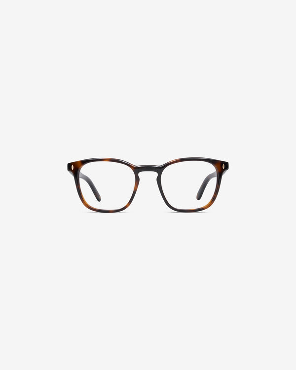 Anteojos Jay Ecaille: montura rectangular de acetato, vista frontal