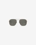 Lunettes de soleil Walter.W Gold — monture aviateur métal, vue de face