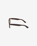Lunettes de soleil Erin Marron — monture rectangulaire acétate, vue de profil