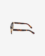 Lunettes de soleil Sorrento Ecaille — monture rectangulaire acétate, vue de profil