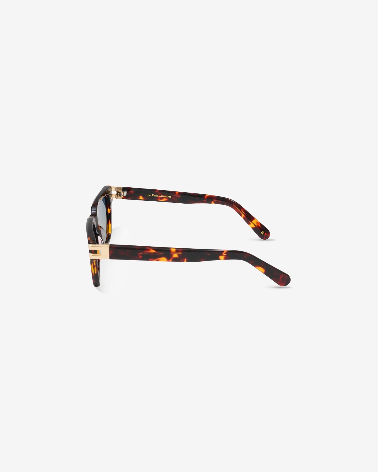 Lunettes de soleil Sorrento Ecaille — monture rectangulaire acétate, vue de profil