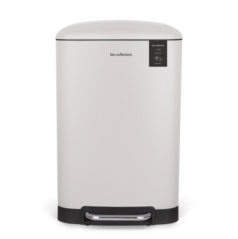 Poubelle Pédale - Blanc - 20L/30L/40L
