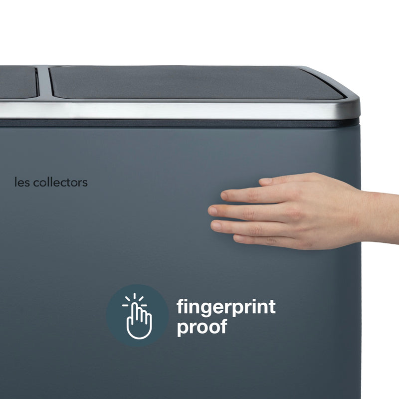 Poubelle De Tri - Gris Bleuté - 54L (3x18L) ou 60L (2x30L)