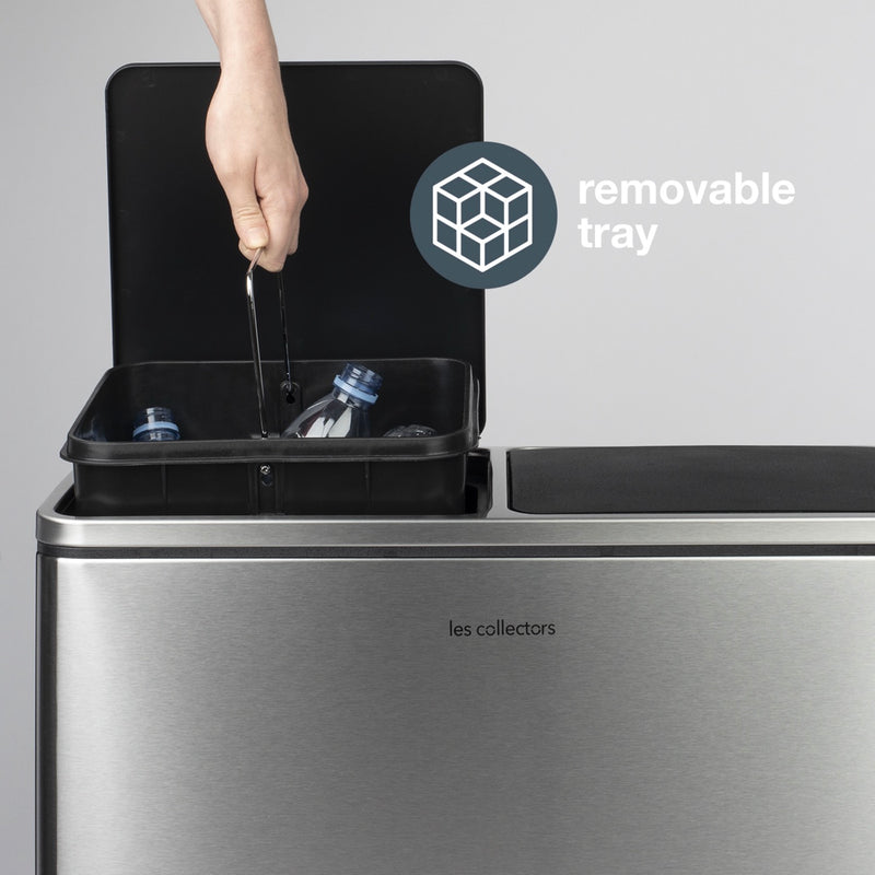 Poubelle De Tri - Inox - 54L (3x18L) ou 60L (2x30L)