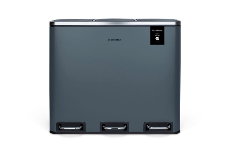 Poubelle De Tri - Gris Bleuté - 54L (3x18L) ou 60L (2x30L)