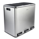 Poubelle De Tri - Inox - 54L (3x18L) ou 60L (2x30L)