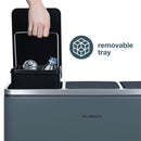 Poubelle De Tri - Gris Bleuté - 54L (3x18L) ou 60L (2x30L)