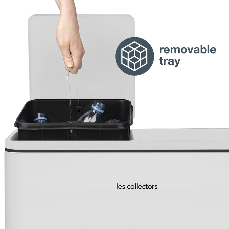 Poubelle De Tri - Blanc - 60L (2x30L)