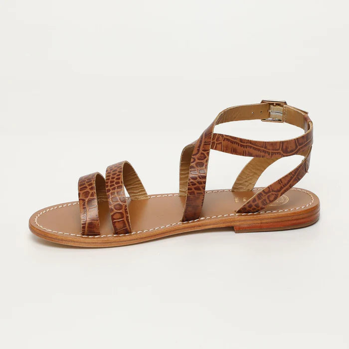 Sandalias Lesia - Camel Croco