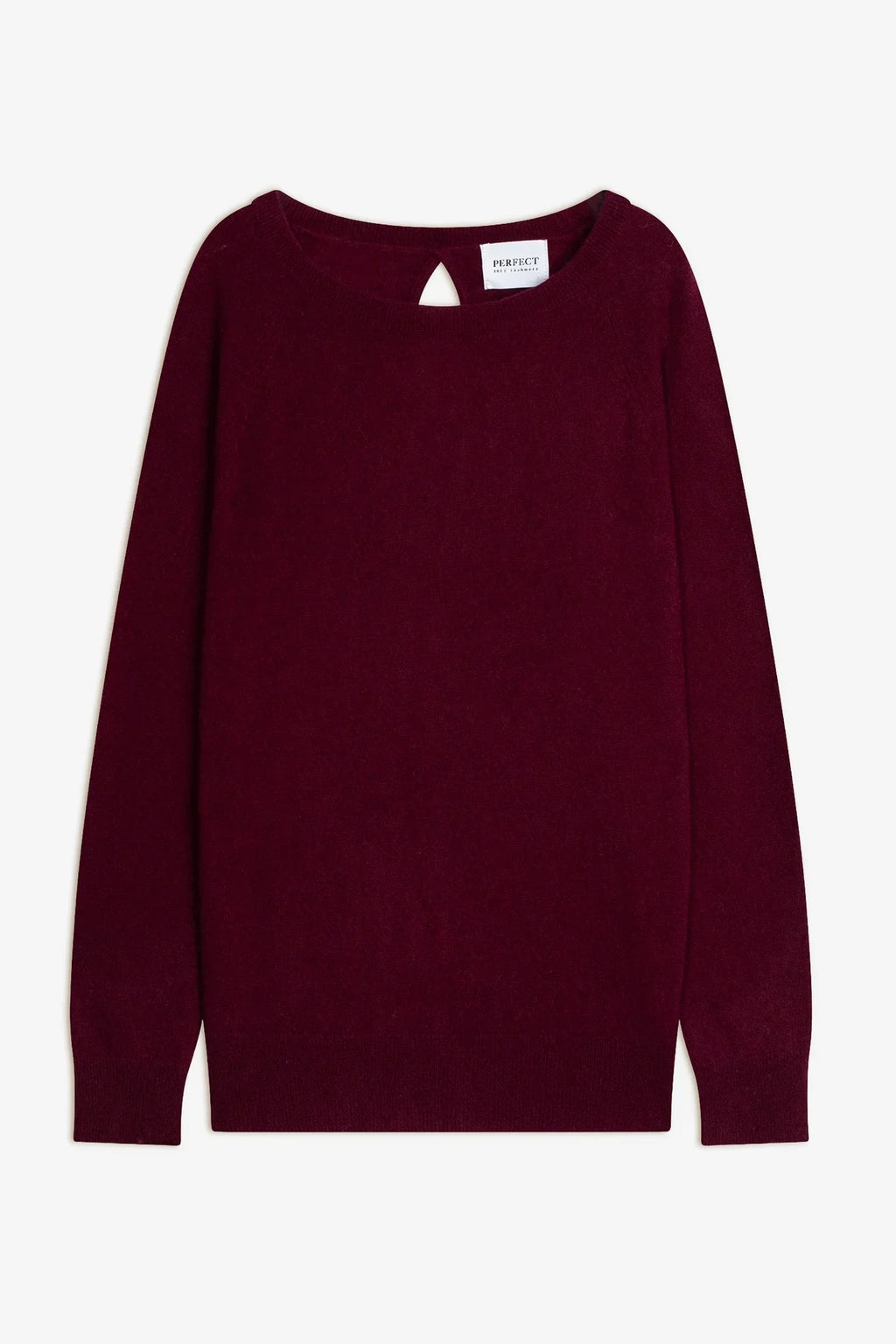 Boat Neck Drop Back Jumper - Leslie - Bordeaux