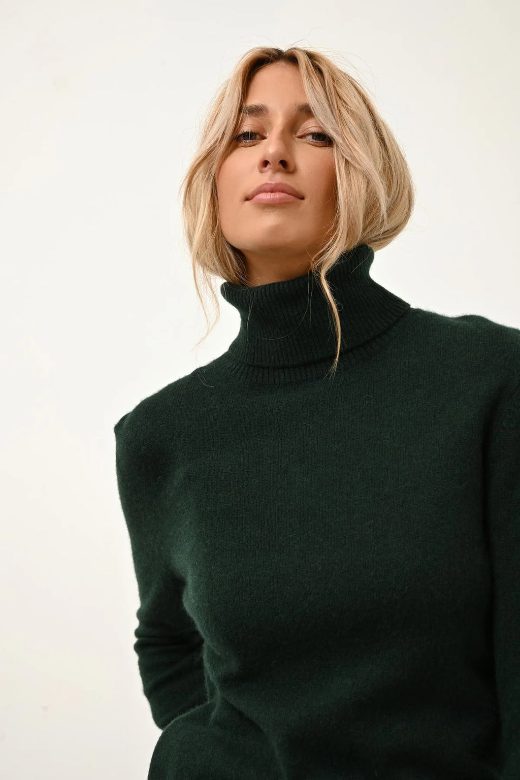 Jersey de Cuello Alto - Lexie - Ciprés