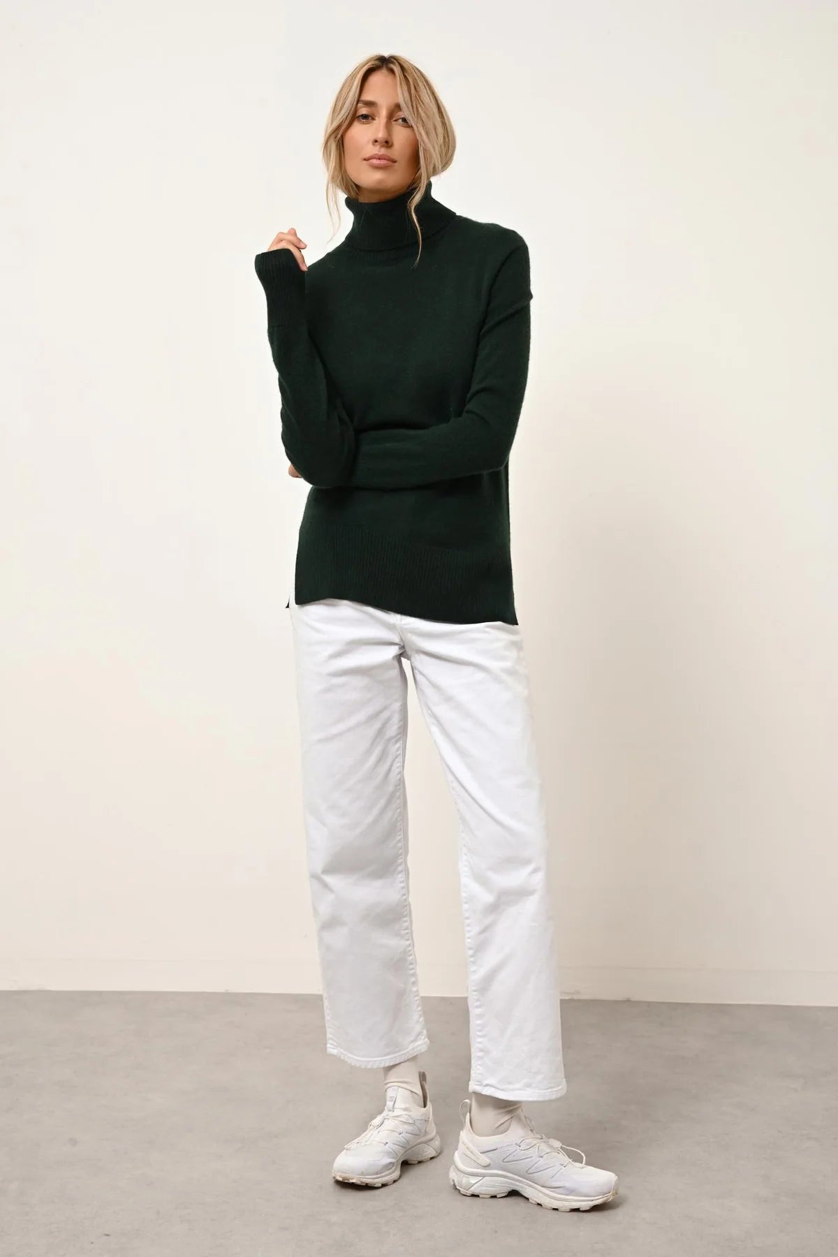 Jersey de Cuello Alto - Lexie - Ciprés