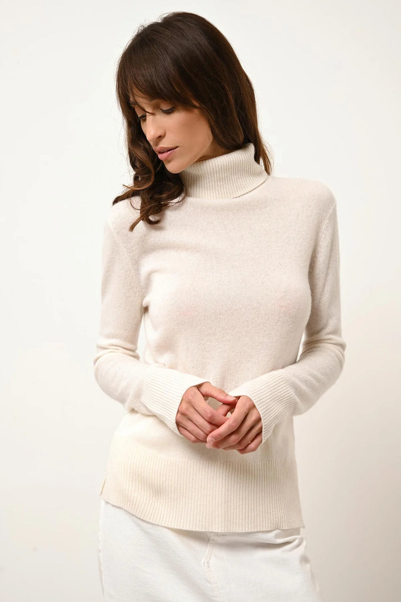 Pull Col Roulé - Lexie - Neige