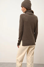 Jersey Cuello Vuelto - Lexie - Taupe Jaspeado