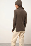 Pull Col Roulé - Lexie - Taupe Chiné