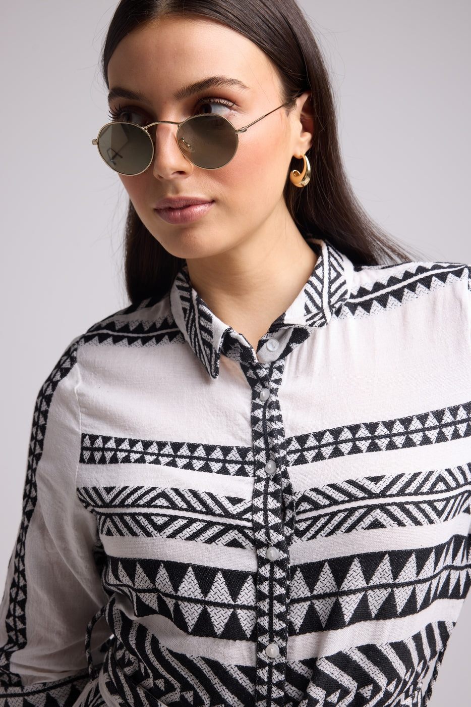 Robe Longue - Leya Long - Blanc Noir