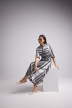 Robe Longue - Leya Long - Blanc Noir
