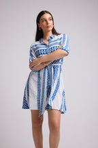 Vestido Corto - Leya Short - Blanco Bleu