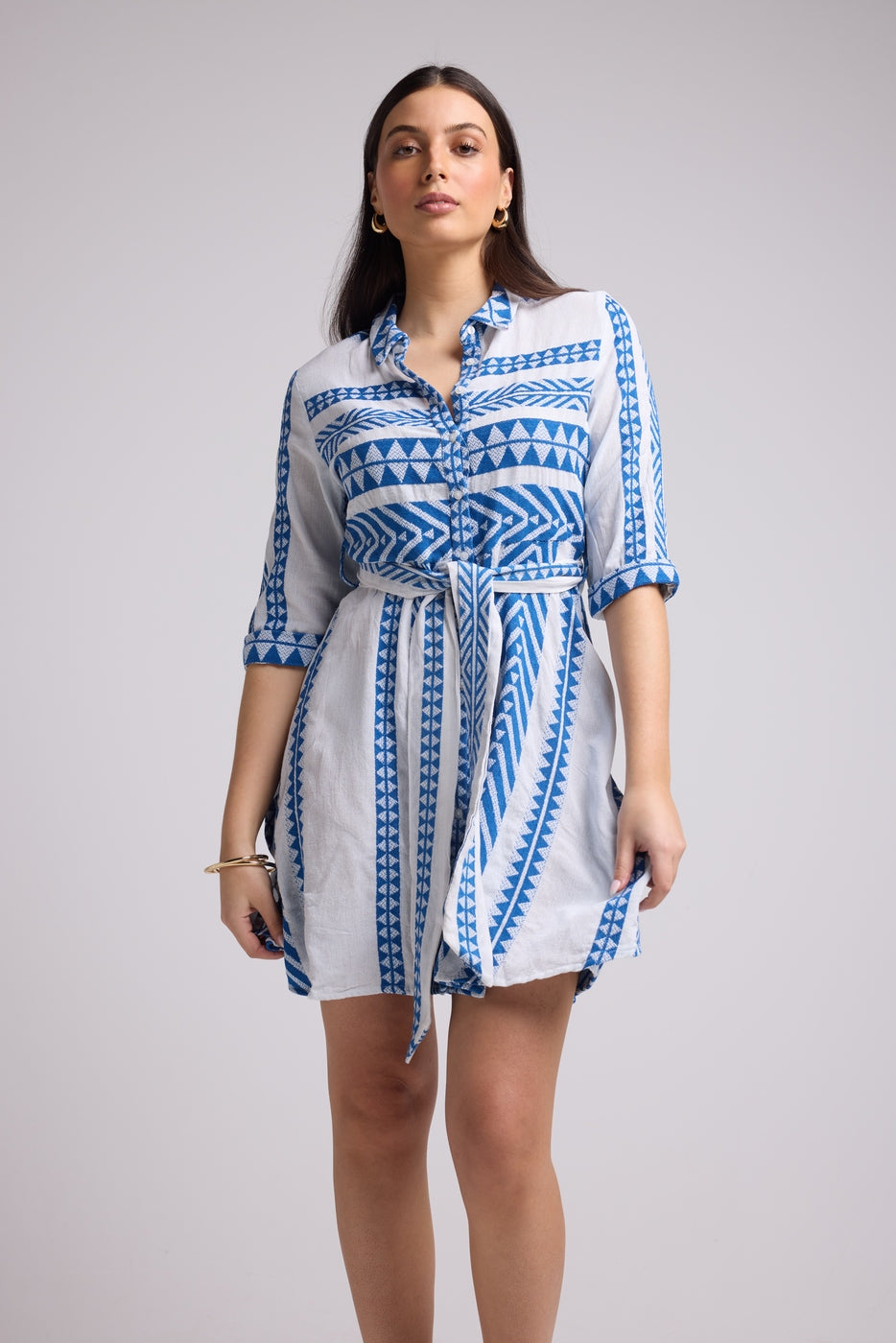 Vestido Corto - Leya Short - Blanco Bleu