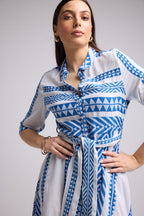 Vestido Corto - Leya Short - Blanco Bleu