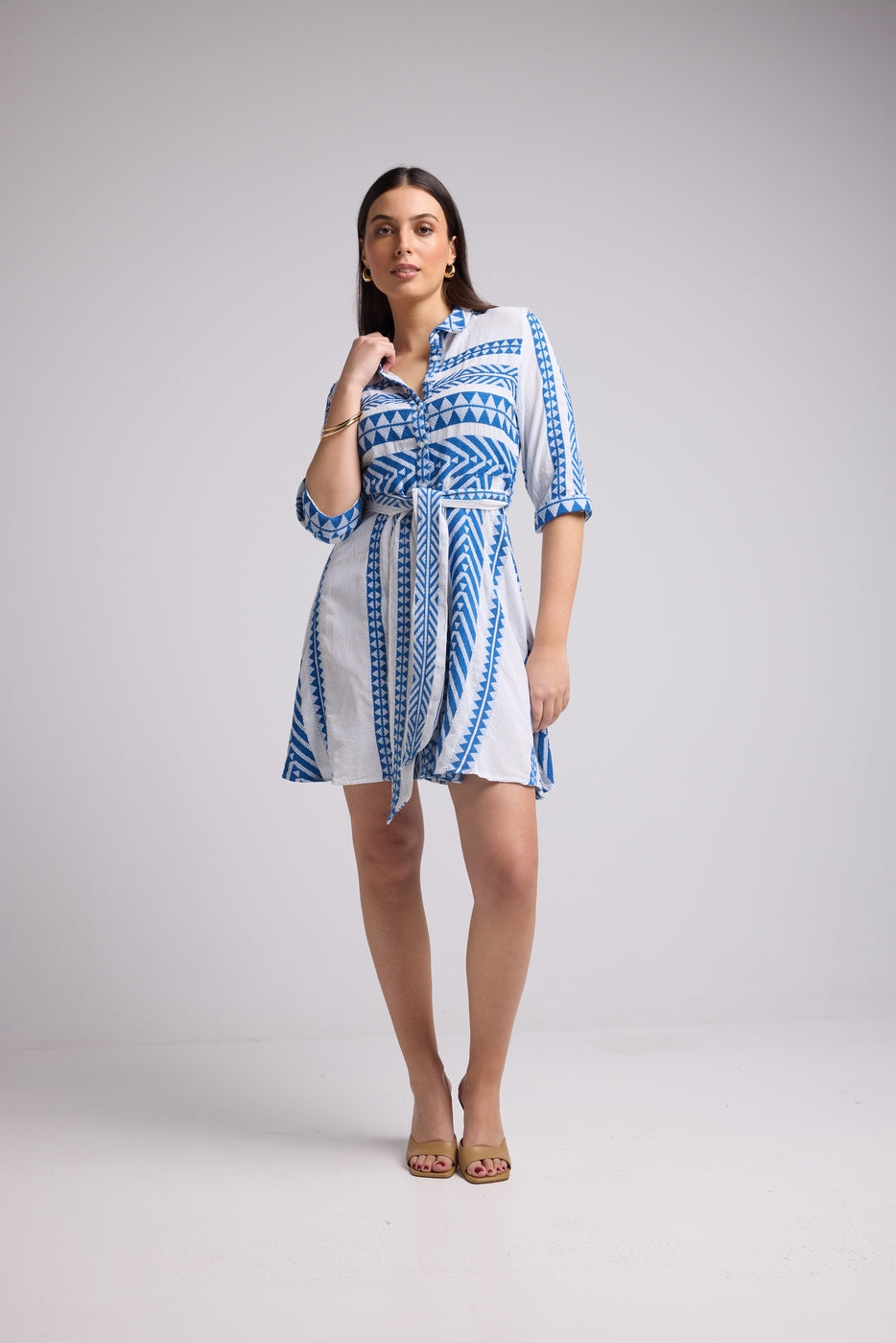 Vestido Corto - Leya Short - Blanco Bleu