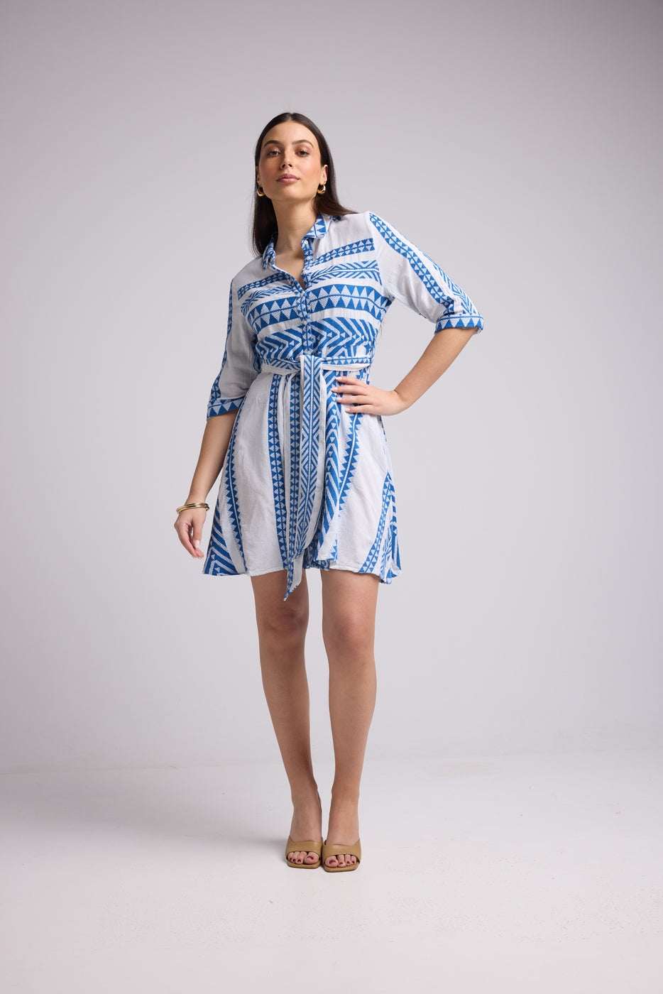 Vestido Corto - Leya Short - Blanco Bleu