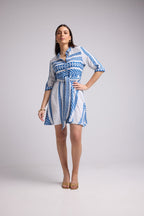 Vestido Corto - Leya Short - Blanco Bleu