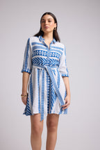 Vestido Corto - Leya Short - Blanco Bleu