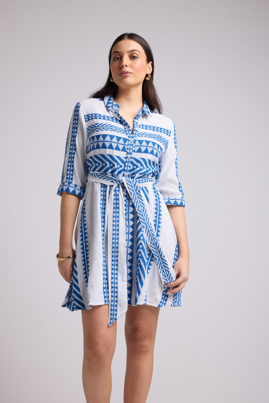 Vestido Corto - Leya Short - Blanco Bleu