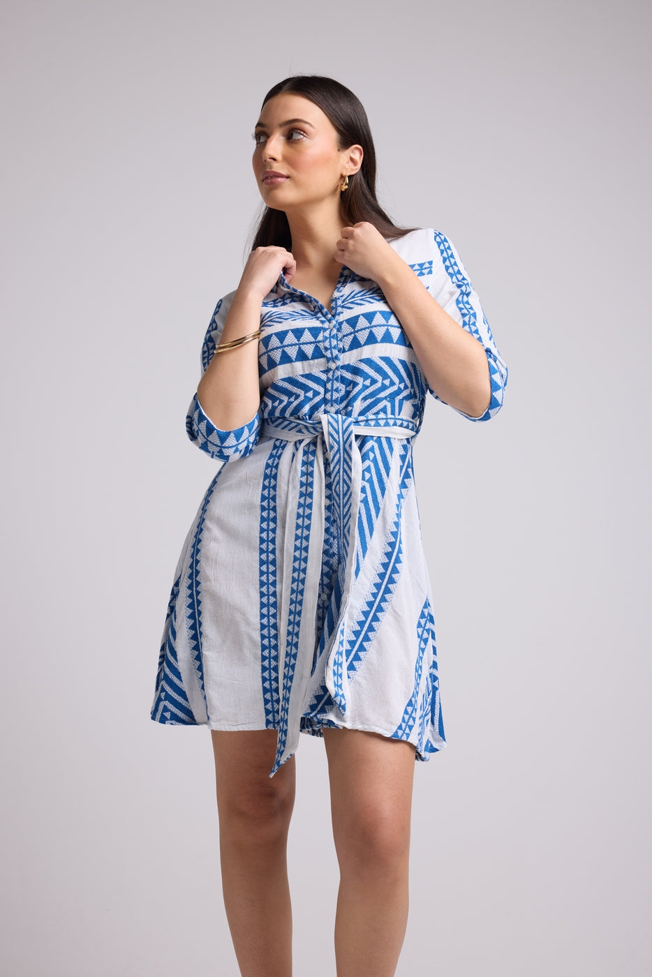Vestido Corto - Leya Short - Blanco Bleu
