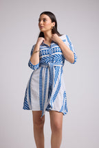 Vestido Corto - Leya Short - Blanco Bleu