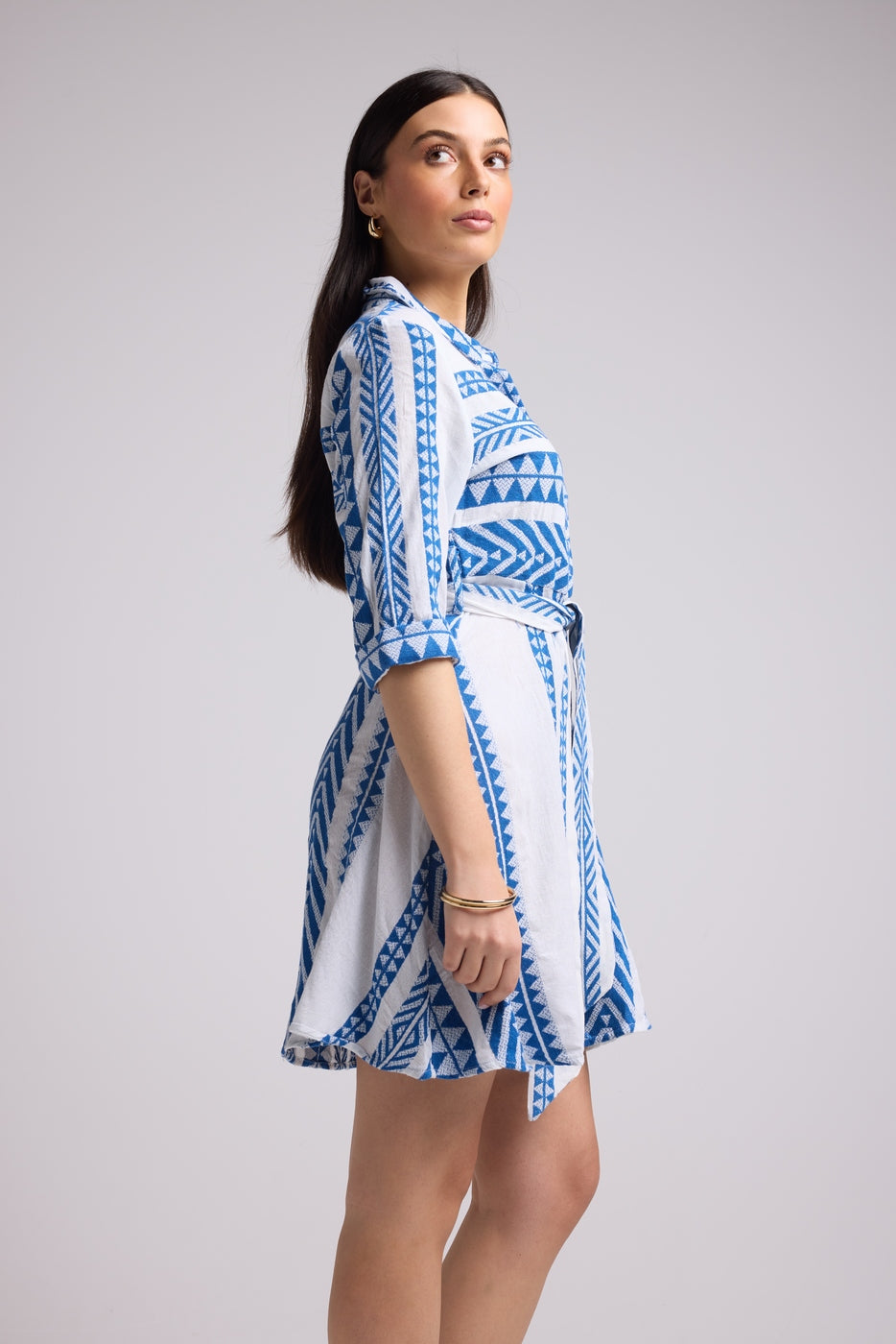Vestido Corto - Leya Short - Blanco Bleu