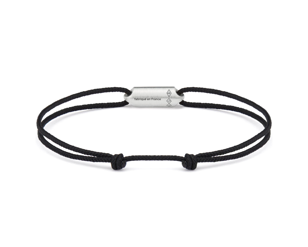 Bracelet Cordon Noir Segment Le 3G