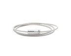 Pulsera de cable de triple vuelta de 11 g