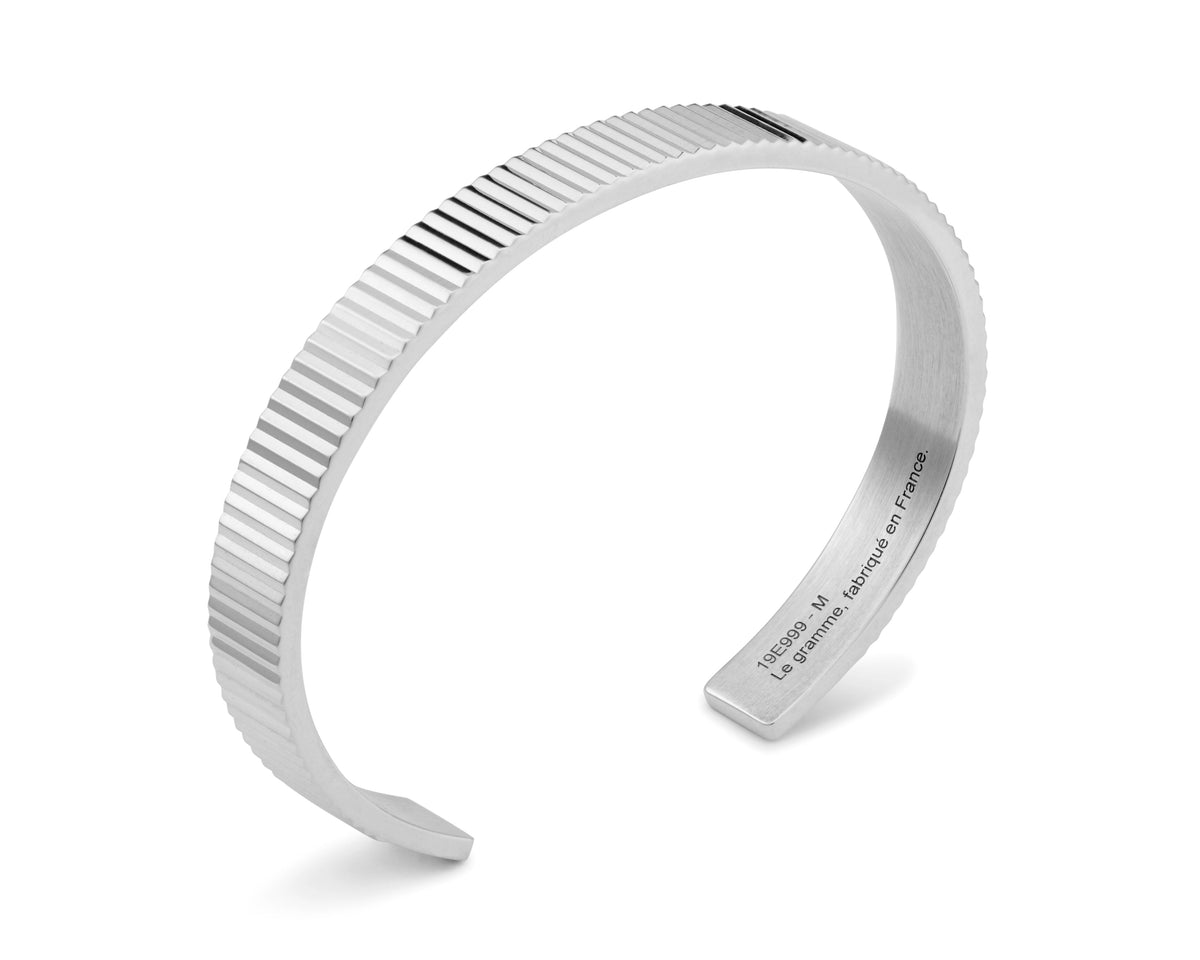 Pulsera de cinta guilloché de 23 g