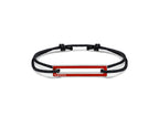 Pulsera de cordón lacado rojo de 1,7 g