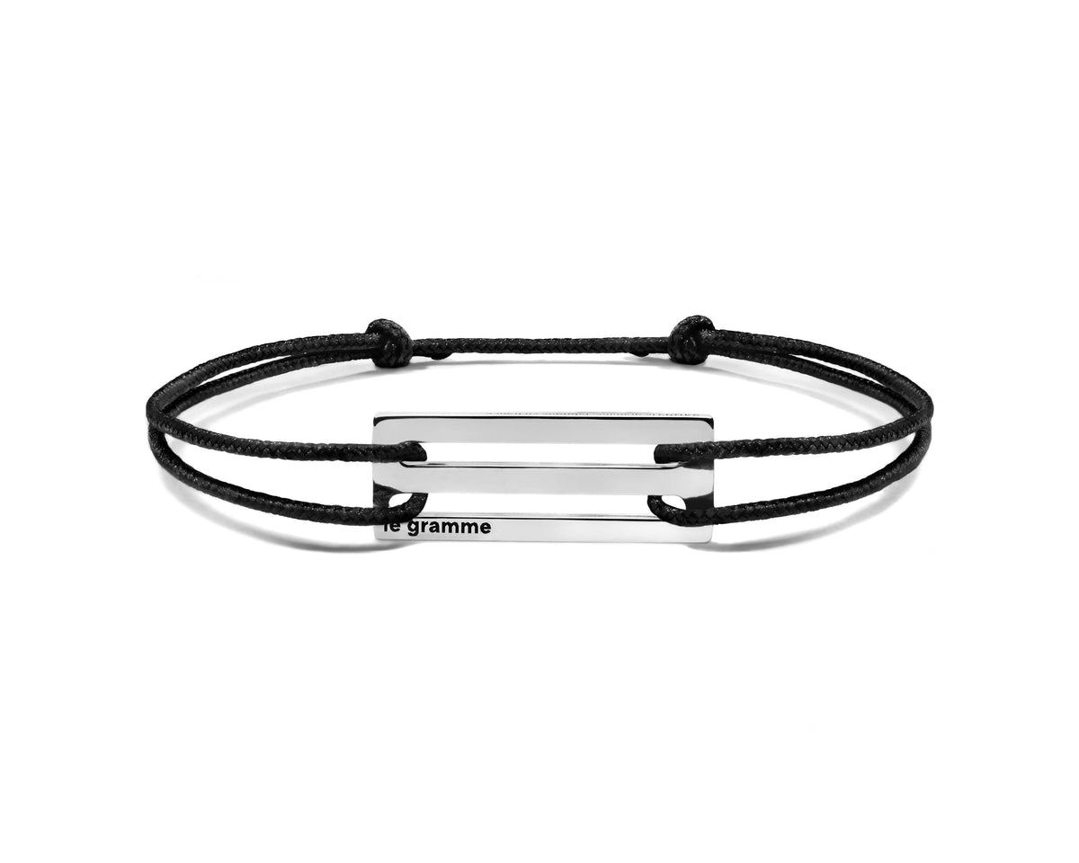 Bracciale con Cordino Nero Traf orato Il 2,5G