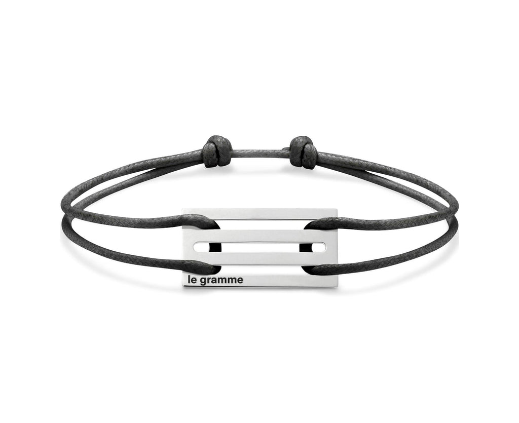 Bracelet Cordon Noir Perforé Le 3,3G