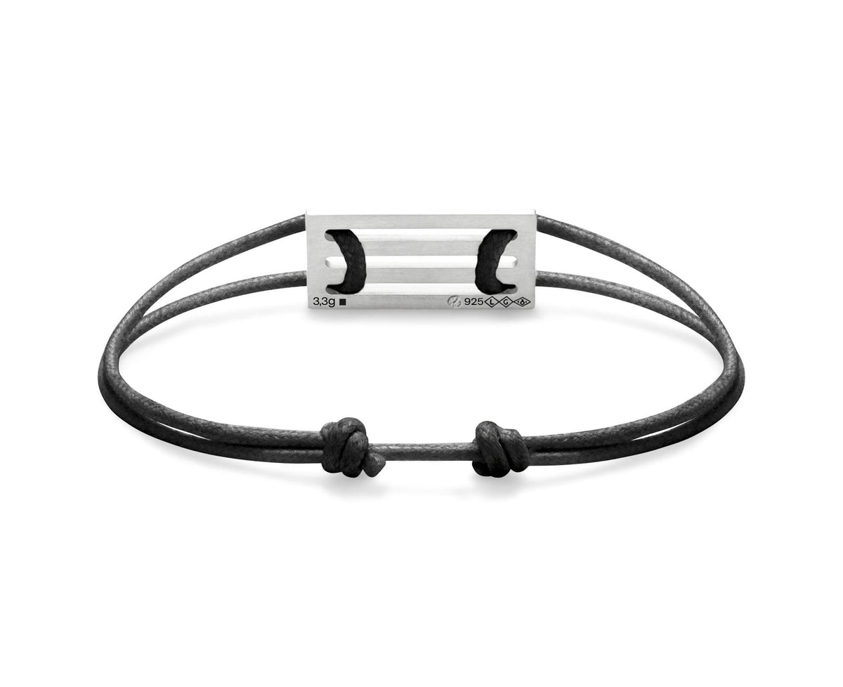 Bracelet Cordon Noir Perforé Le 3,3G