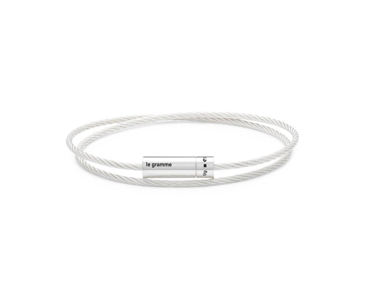 Pulsera de cable de doble vuelta de 9 g