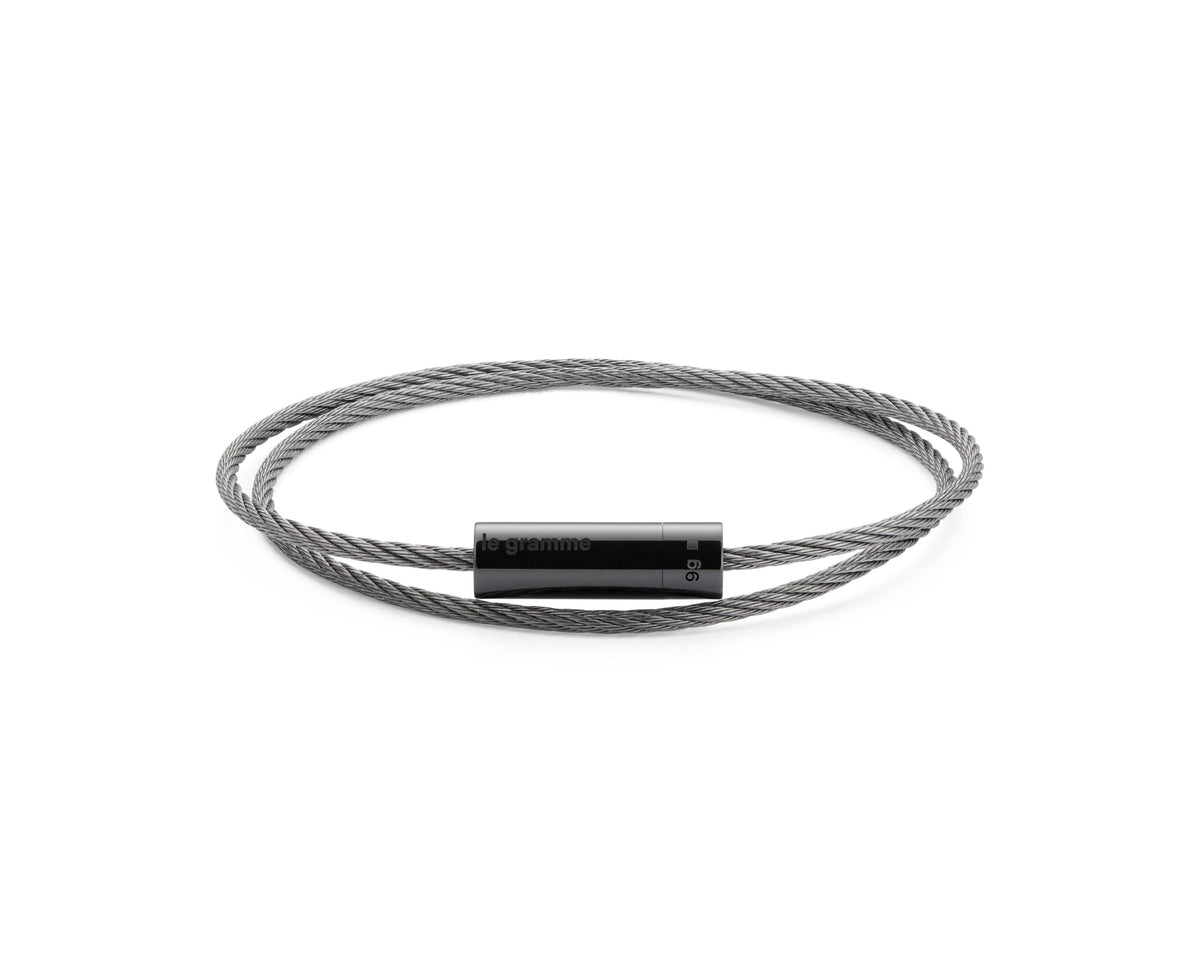 Pulsera de cable de doble vuelta de 9 g