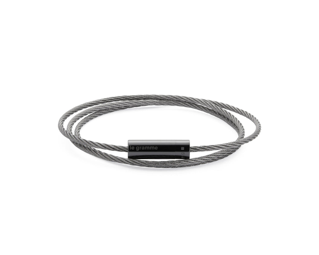 Pulsera de cable de triple vuelta de 11 g